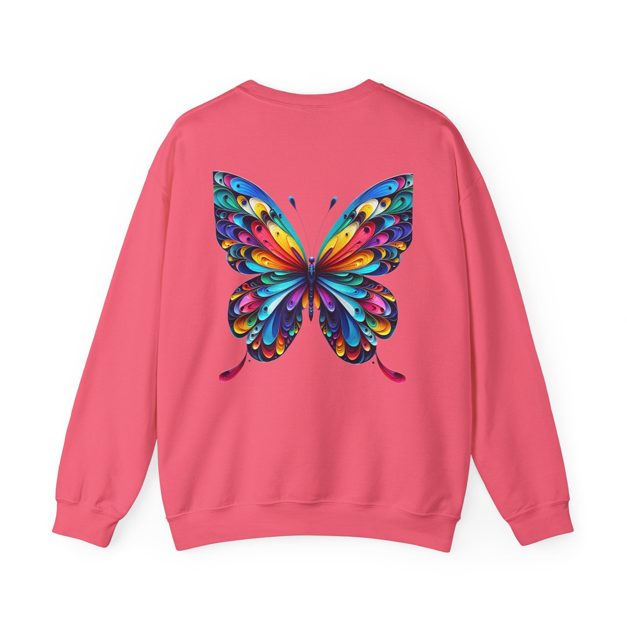 Boss Lady Butterfly Unisex Heavy Blend™ Crewneck Sweatshirt - Inspirational Gift for Women