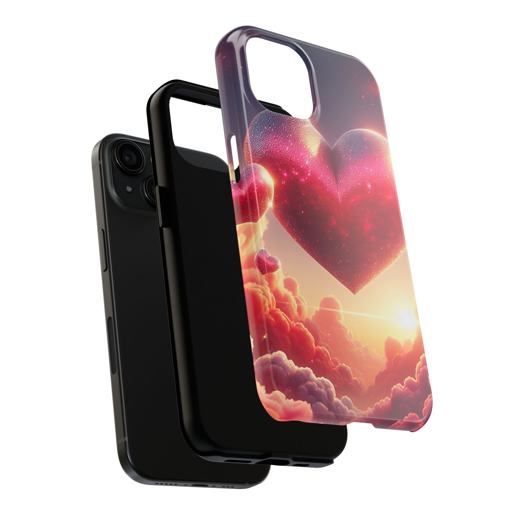 Galaxy Heart Tough Phone Case - Stylish & Protective for All Occasions