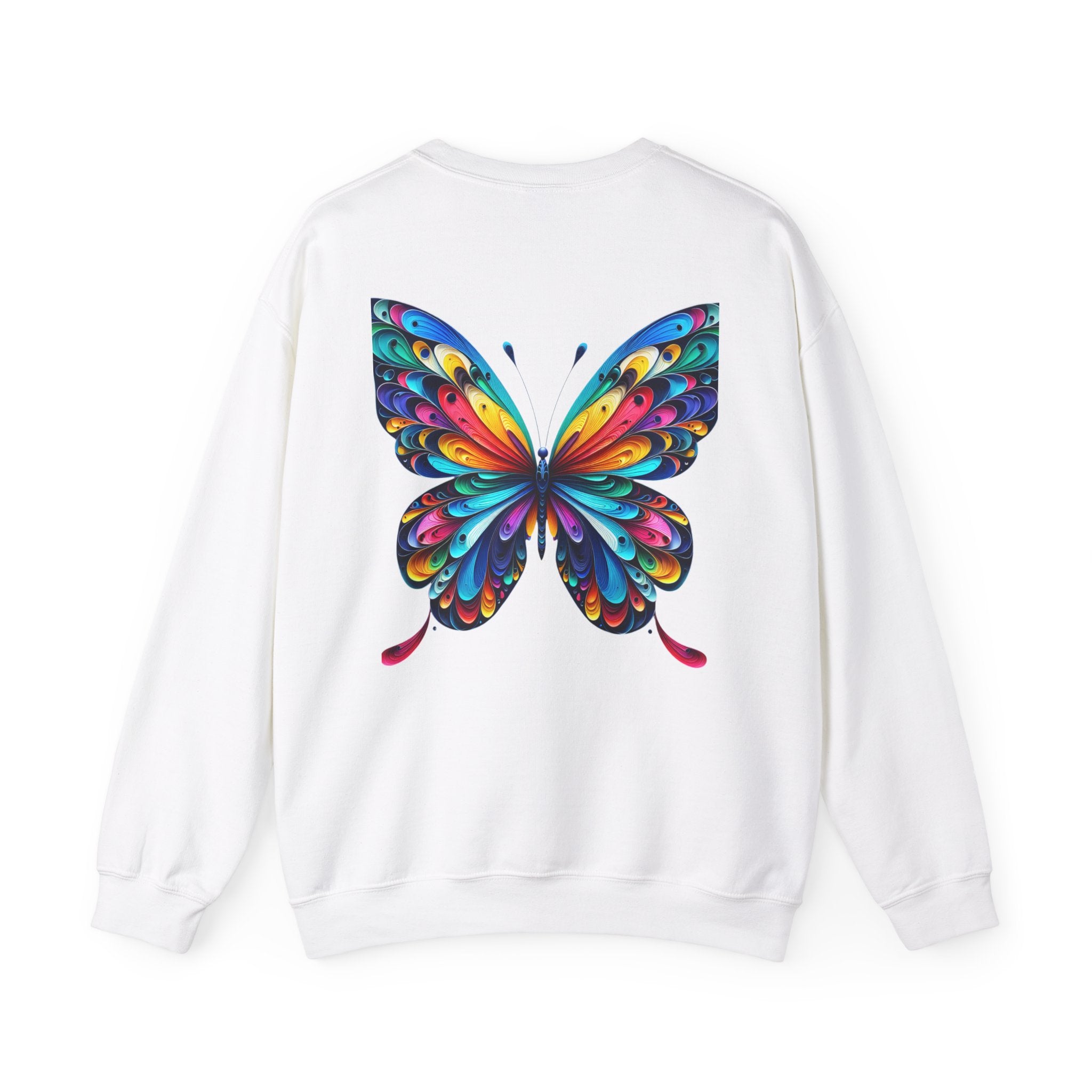 Boss Lady Butterfly Unisex Heavy Blend™ Crewneck Sweatshirt - Inspirational Gift for Women