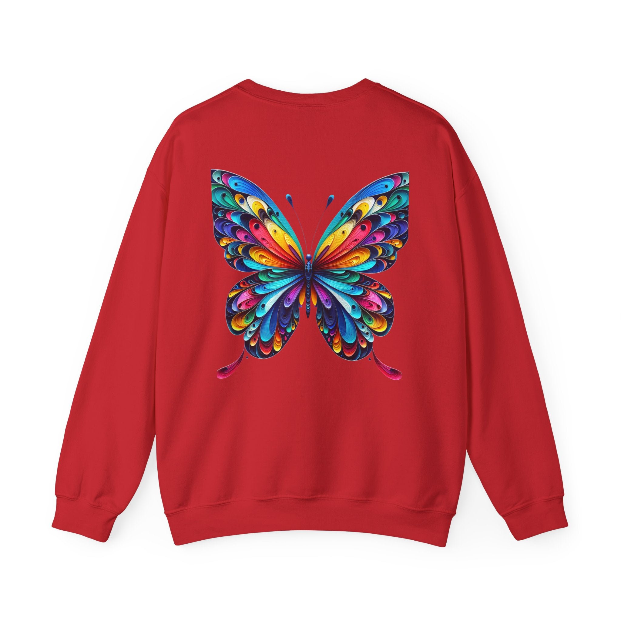 Boss Lady Butterfly Unisex Heavy Blend™ Crewneck Sweatshirt - Inspirational Gift for Women