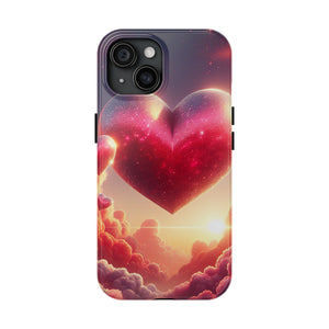 Galaxy Heart Tough Phone Case - Stylish & Protective for All Occasions