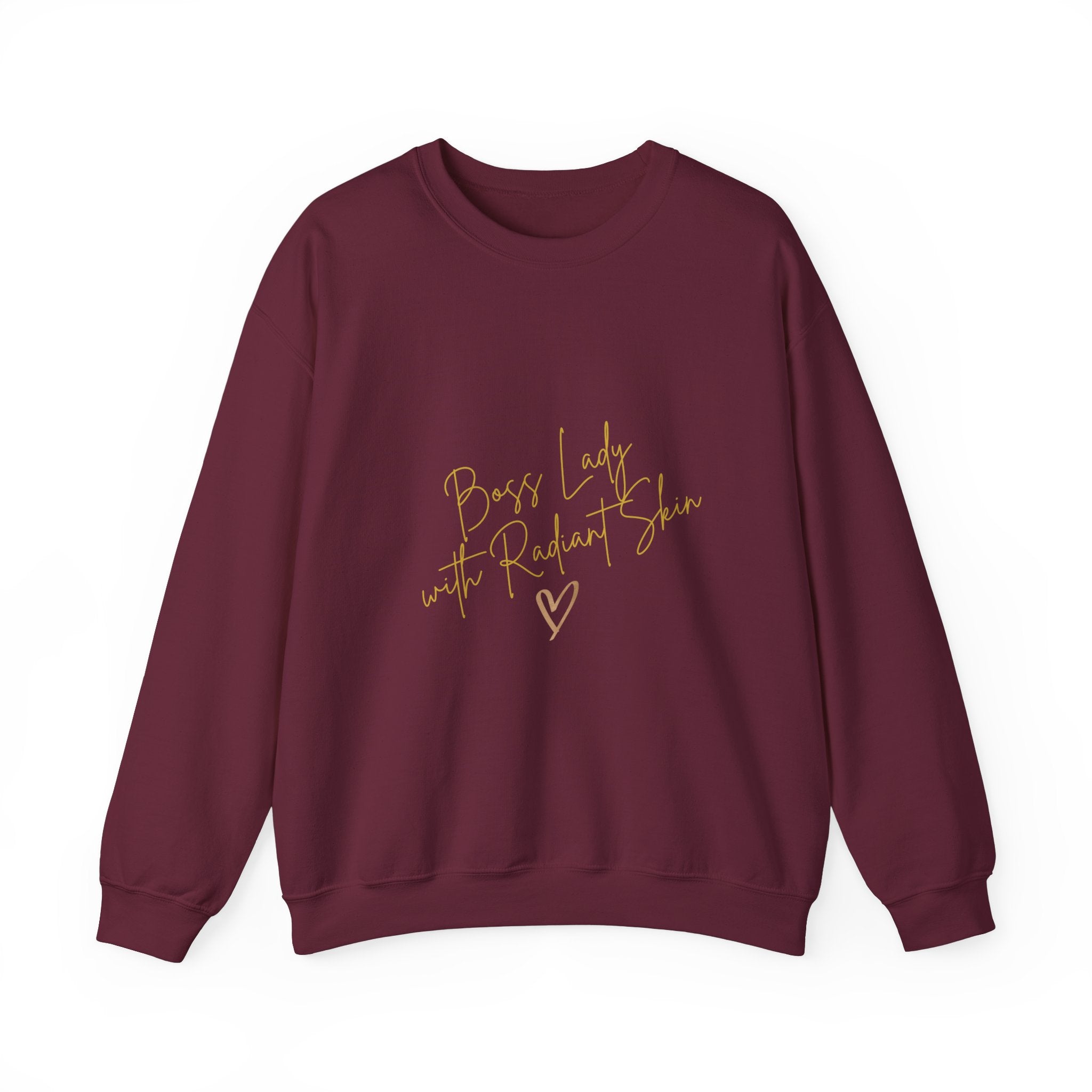 Boss Lady Butterfly Unisex Heavy Blend™ Crewneck Sweatshirt - Inspirational Gift for Women