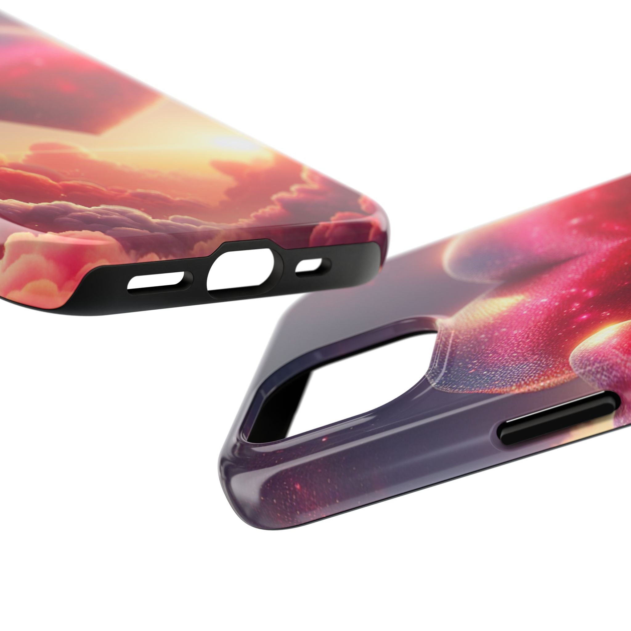 Galaxy Heart Tough Phone Case - Stylish & Protective for All Occasions